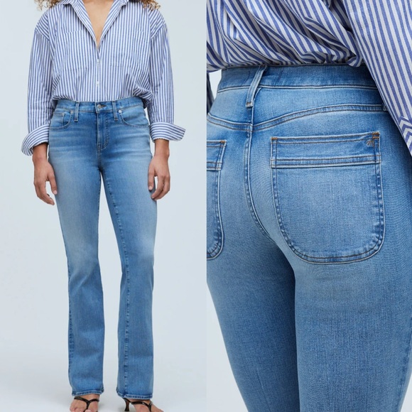 Madewell Denim - Madewell Jeans Womens 26 Kick Out Full Length Stretch Straight Leg Bootcut Denim